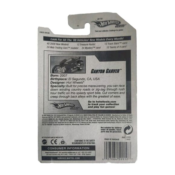 Hot Wheels 03 #162 Wastelanders 05 #080 Rebel Rides 08 Canyon Carver - Picture 3 of 7